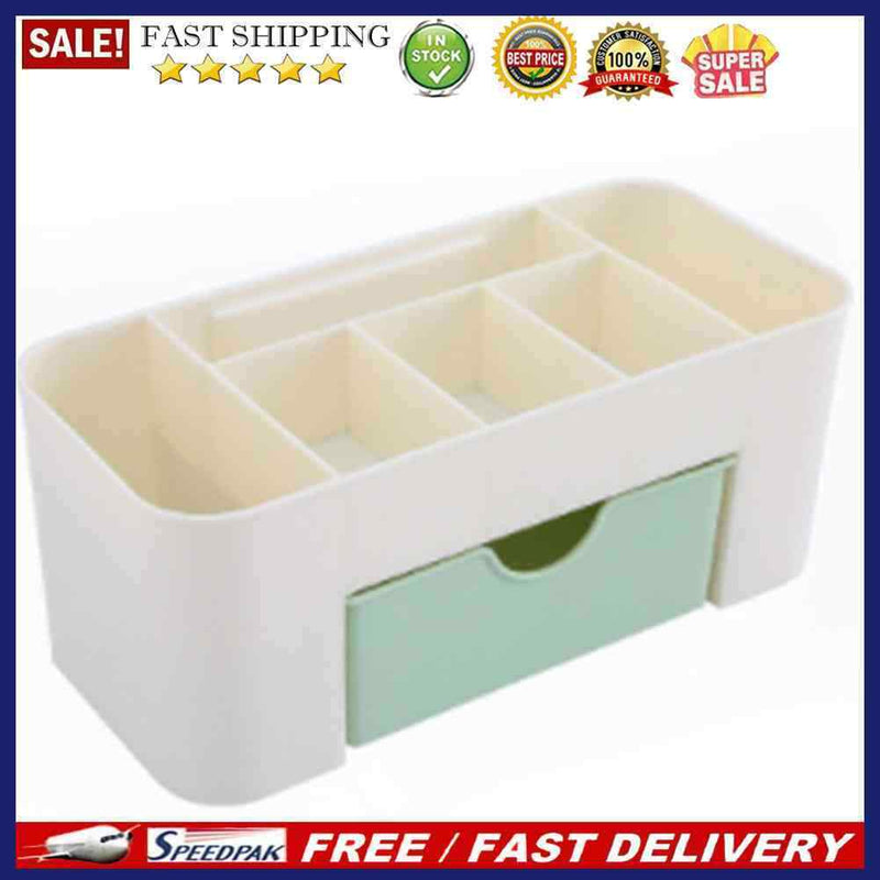 Plastic 6 Grids Cosmetic Storage Box Drawer Sundry Jewelry Organizer Home Sup