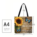landscapePrinted Shoulder Shopping Bag Casual Large Tote Handbag (40*40cm)