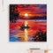 Sea Sunset Oil Paint By Numbers Kit DIY Acrylic Painting on Canvas Frameles