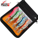 Lifelike Luminous Squid Hook Wood Shrimp Lures Octopus Bait Fishing Tackle