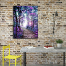 Painting By Numbers DIY Purple Grove Canvas Oil Wall Art Picture Ornaments Kit