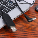 2x USB Charger Cables 5V to 10V for BaoFeng UV-5R UV-82 UV-8D Radio Accessories