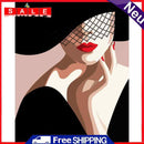 Paint By Numbers DIY Hand Painted Oil Modern Lady Canvas Drawing Kit Ornaments