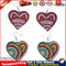 5D DIY Diamond Painting Earrings Double-sided Heart Drop Earrings (RZ017) Newly