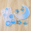 DIY Moon Wind Chimes Mould Casting Molds Tools Crystal Drop Silicone Epoxy Craft