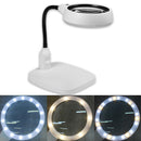 10x HD Desktop Magnifying Glass w/ 21 LED Lights Foldable Reading Magnifier