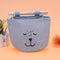 One Layer Pocket Canvas Storage Bag Back Door Wall Hanging Bag(Blue)