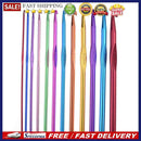 DIY Aluminum Crochet Hooks Sweater Knit Sewing Needles Set Kit (12pcs)