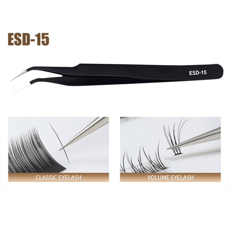 Precision Tweezer for Soldering Jewelry Ingrown Eyelash Extension Splinter 1P