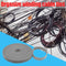 1m Durable Self Adhesive Cable Fastener Tape Wire Strap (Gray 100x3cm)
