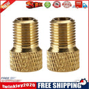 2x Presta to Schrader Bike Valve Adapters Bicycle Pump Gas Nozzle Tube Tool