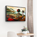 Girl Driving Hand Painted Oil Paint By Numbers Digital Drawing Canvas Home Art