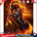 Painting By Numbers Kit DIY Fire Horse Hand Painted Canvas Oil Art Picture Newly