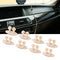 8Pcs Car Interior Clip Earphone Cable Clip Arrangement Panel Clamp(Beige)