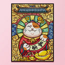 Full Embroidery Get Rich Cross Stitch Kits 14CT Stamped DIY Canvas Craft Gifts