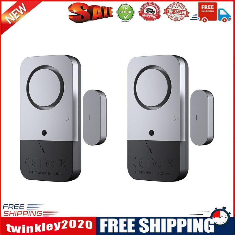 Door Open/Closed Detectors Magnetic Doorbell 120dB Door Window Alarm (2pcs)