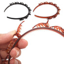 2PCS Double Bangs Hairstyle Hairpin Hair Accessories Black+Coffee hot.