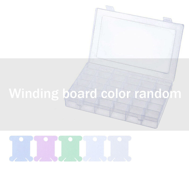 Bobbins Organizer Case 36 Grids Cross Stitch Embroidery Storage Box