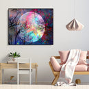 Painting By Numbers Kit DIY Color Moon Hand Painted Canvas Oil Art Picture