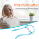 2-Ball Rolling Portable Manual Neck Massager Home Pain Relief (Sky Blue) Newly