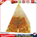 Crystal Pyramid Healing Energy Meditation Crystals Home Office Decor (E) Newly