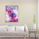 Butterfly Elf Girl Colouring Oil Canvas Pictures DIY Hand Painted Picture Craft