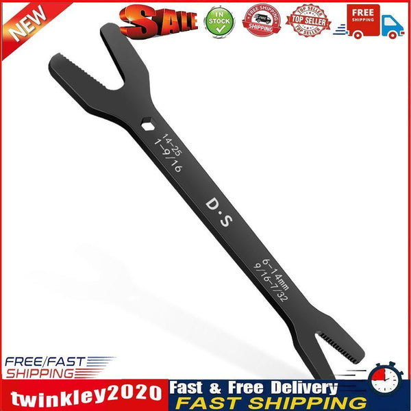 6-25mm Bicycle Wrench V-Groove Double Open End Spanner Repair Tools Black Newly