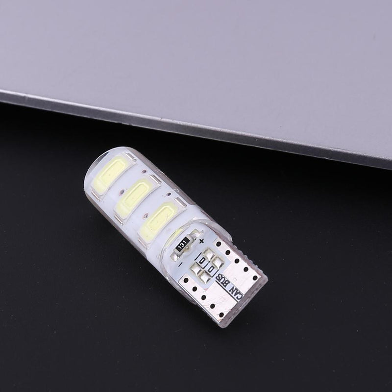 10pcs T10 5630 W5W Silica Gel 6MSD LED Car Interior Light Reading Bulbs