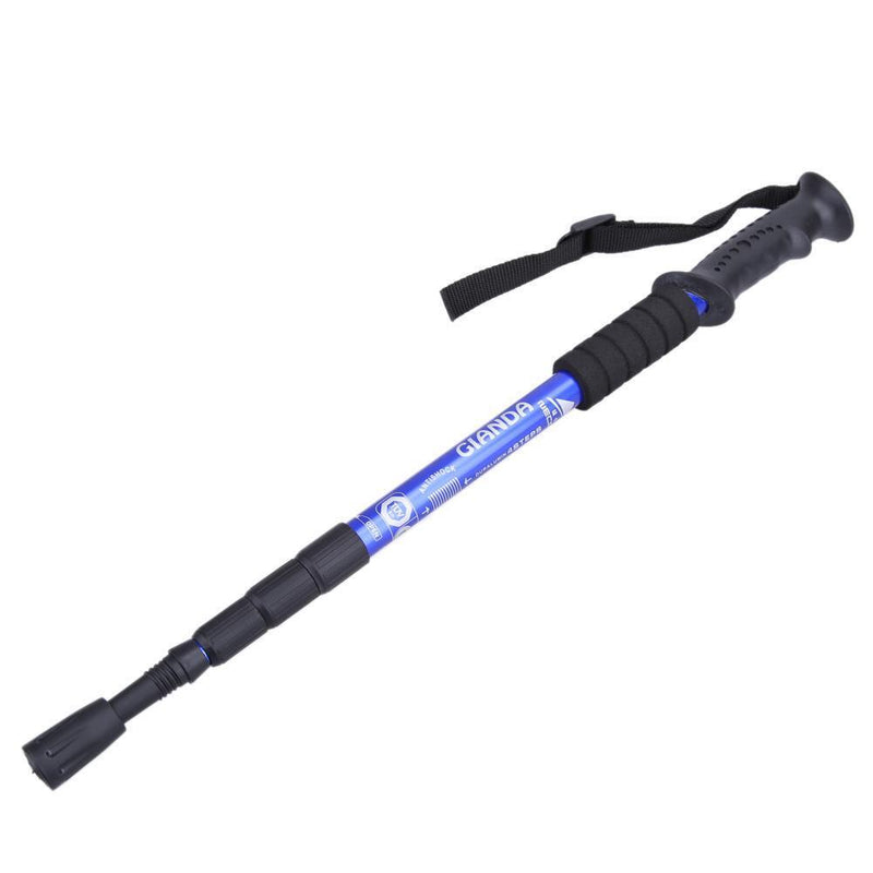 Hiking Walking Trekking Trail Poles Ultralight 4-section Adjustable Canes