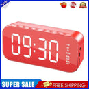 Bluetooth-Compatible Wireless Speaker Alarm Clock HiFi Mirror Player Subwoo