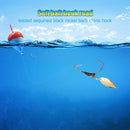 Soft Worm Hooks Fishing Lead Crank Hook Lead Metal Spoon Sequins Lures Baits