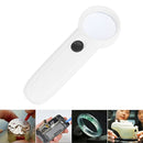 Portable Handheld 15X Illuminated Magnifier Magnifying Glass Lens with 2LED Lamp