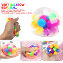 Stress Relief Balls for Kids Adults, Rainbow Squish Squeeze Ball, Sensory Toys