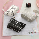 Fashion Key Case Mini Korean Coin Purses Zipper Lattice Cotton and Linen