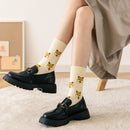 Creative Japanese Ins Cute Cotton Socks Stockings Middle Tube Socks Female Sox