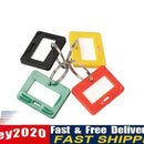 100Pcs Plastic Keychain Key Tags 5 Style ID Label Name Key Tags Split Ring Newly