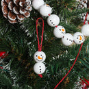 Garland Party Decor Winter Christmas Wooden Bead Snowman Wooden Bead Craft