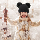 Winter Beanie Hat Knitted Chunky Slouchy Ski Cap Ear Warmer for Women Children