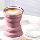 Retractable Water Cup with Lid Silicone Telescopic Portable Travel Drinking Cups