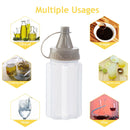 4pcs Transparent Spices Bottle Sauce Spice Seasoning Dispenser (Squeeze) Newly