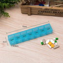 7 Grids Portable Travel Weekly Medicine Box PP Pill Case Tablet Storage Holder