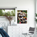 DIY Santa Claus Full Round Diamond Painting Wall Crafts Home Decoration Pictu