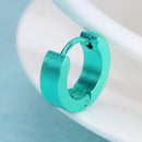 Fashion Ear Cuff for Men Smooth Punk Clip Earrings Men Ear Clips(Green)