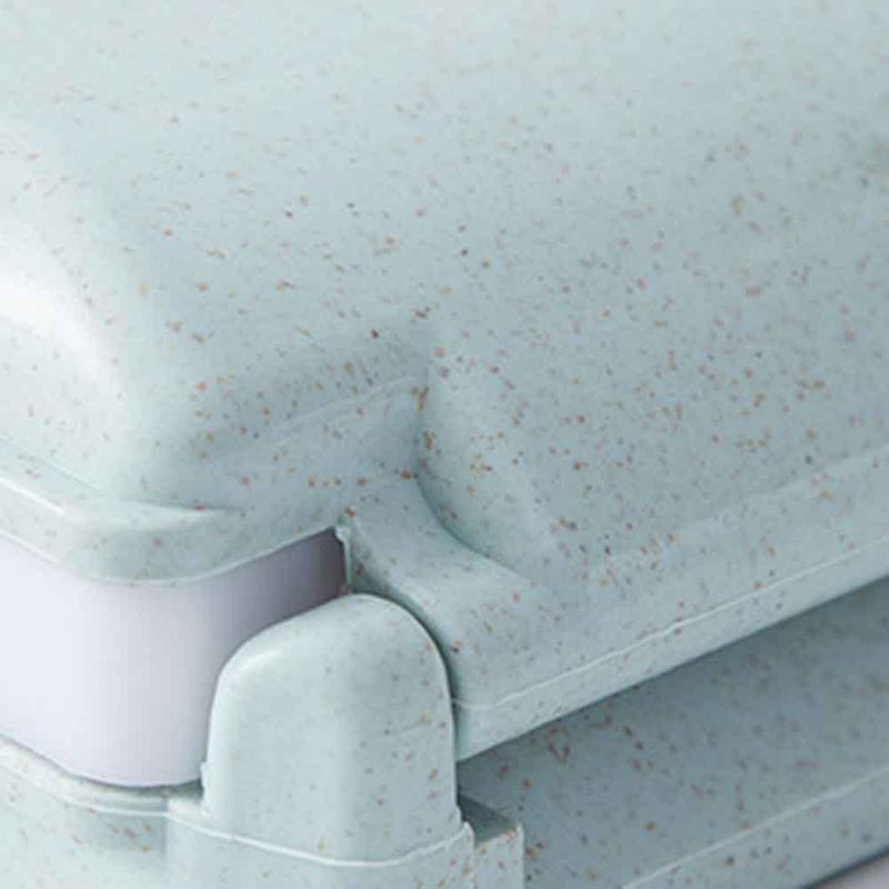 Portable Pill Box 3-layer Dispenser Tablet Medicine Travel Home (Blue)