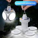 Solar USB Rechargeable Tent Camping Light Bulb 500lm Remote Control LED Lamp