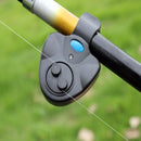 Black Electronic LED Light Fish Bite Sound Alarm Bell Clip On Fishing Rod Newly