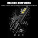 USB Rechargeable 1200mAh 300lm LED Camping Lamp Outdoor Hiking Strong Flashlight