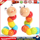 Colorful Worm Wooden Puzzles Baby Training Fingers Early Educational Toys Newly