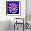 5D DIY Diamond Painting Neon Feather Full Round Drill Mosaic Decor (A1145) Newly