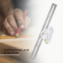 350mm Angle Level Ruler Woodworking Triangle Protractor Gauge for Carpenter